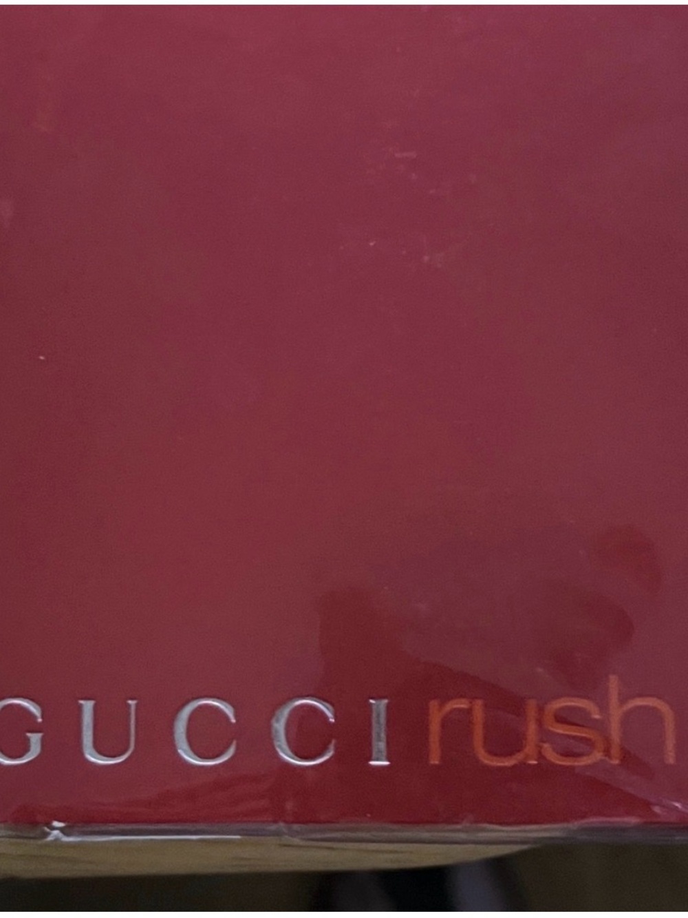 Gucci Rush Box - Crimson Red with Metallic Logo